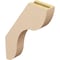 Ekena Millwork 3-inch W x 16-inch D x 22-inch H Carmel Rough Cedar Woodgrain TimberThane Knee Brace, Primed BRCUR03X16X22CARRCPR - alternate 6